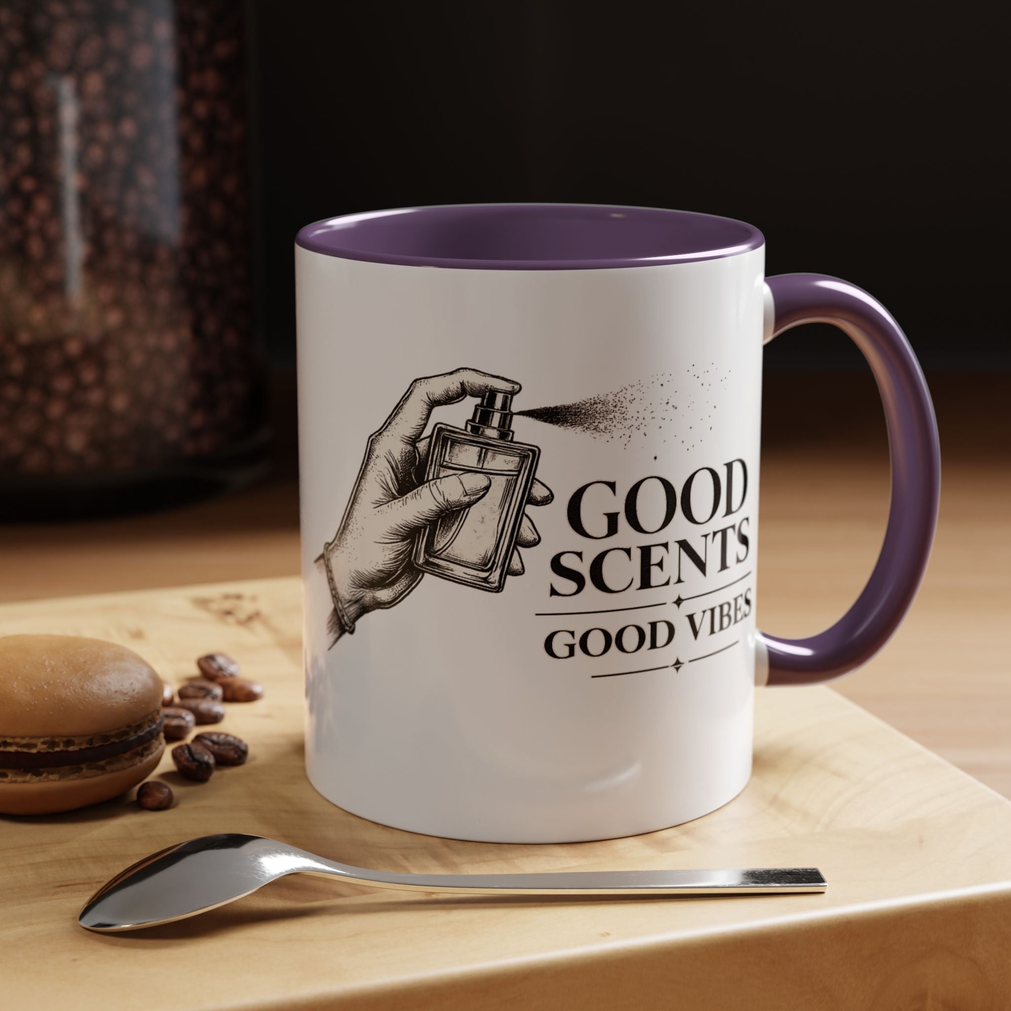 Good Scents, Good Vibes Coffee Mug — Scent Perfume Graphic Accent Mug