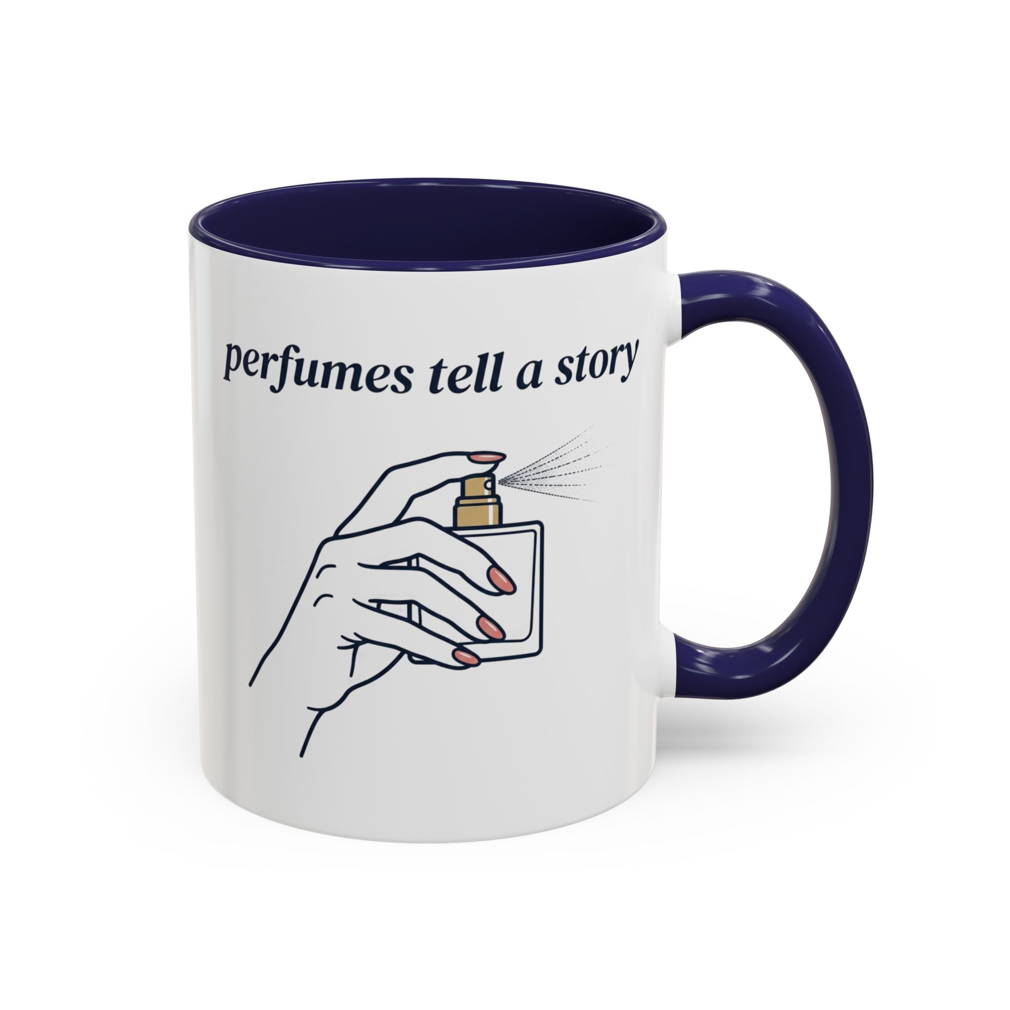Perfumes Tell a Story Accent Coffee Mug — Scent Lover Gift (11/15oz)