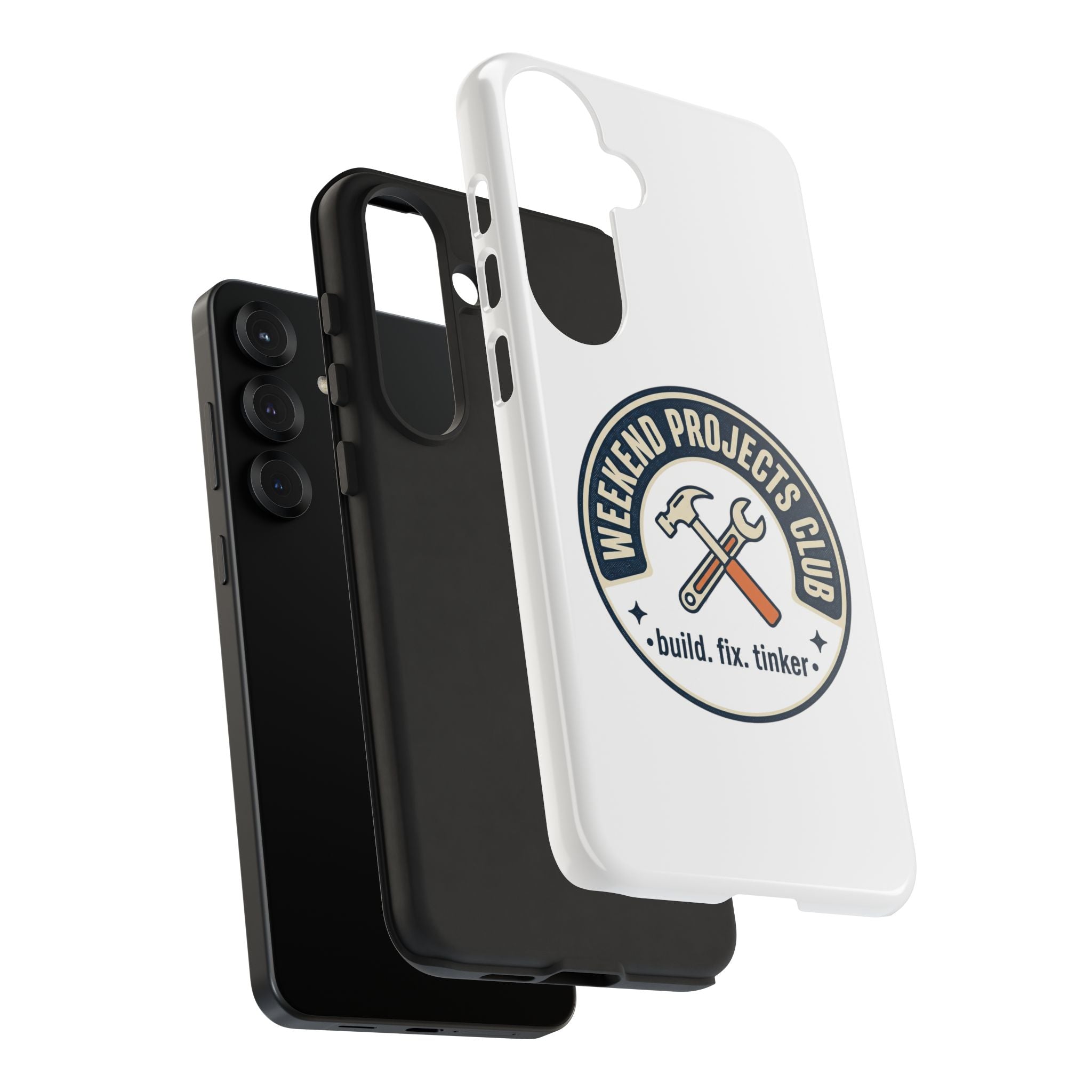Weekend Projects Club Tough Phone Case — "build. fix. tinker."
